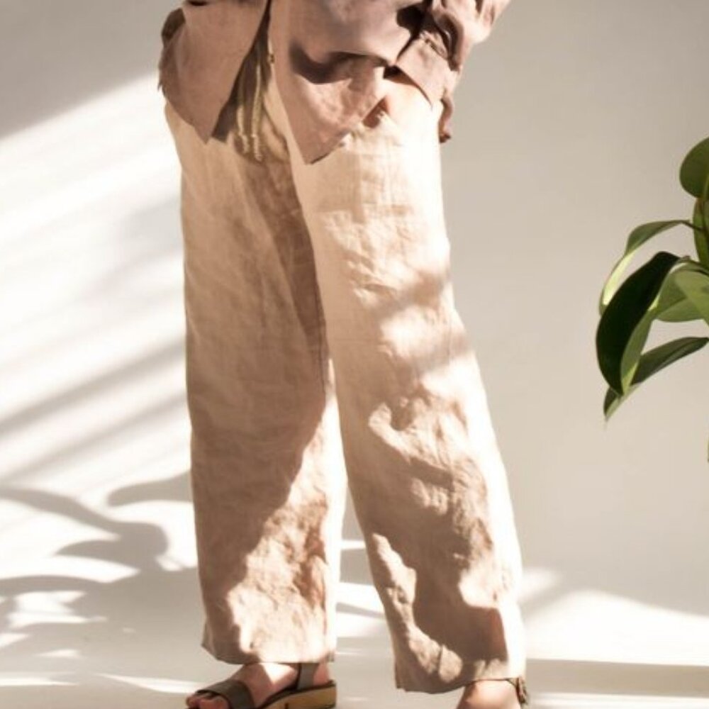 Women’s Linen Blend Beach Pant sz 20 - Sand